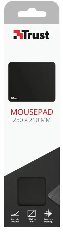 Игровая поверхность Trust Mouse Pad M (250×210 мм) черная — фото 3