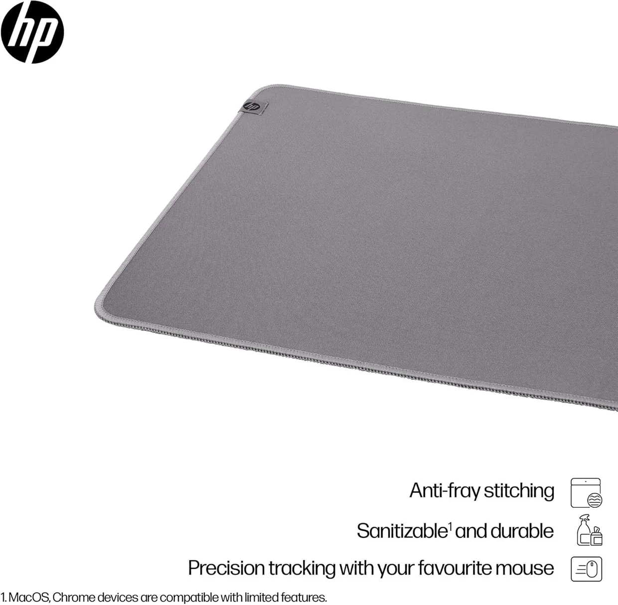 Килимок на стіл HP 205 Sanitizable XL (700×300 мм) сірий — фото 2