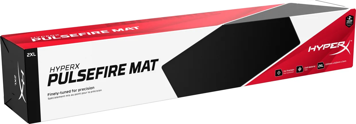 Ігрова поверхня HyperX Pulsefire Mat 2XL (1220×610 мм) чорна — фото 9