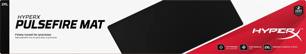 Ігрова поверхня HyperX Pulsefire Mat 2XL (1220×610 мм) чорна — фото 11