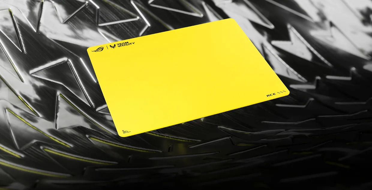 Ігрова поверхня ASUS ROG Hone Control Ace L (490×420 мм) Vitality Edition жовта — фото 2
