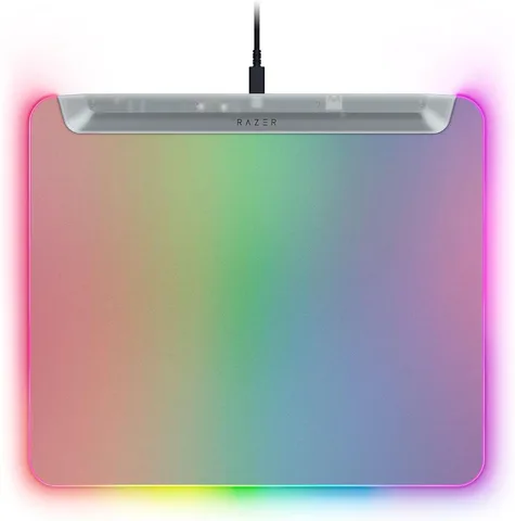 Игровая поверхность Razer Firefly V2 Pro M (360×278 мм) RGB, Phantom White Edition