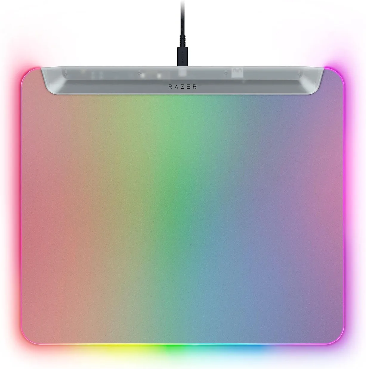 Ігрова поверхня Razer Firefly V2 Pro M (360×278 мм) RGB, Phantom White Edition