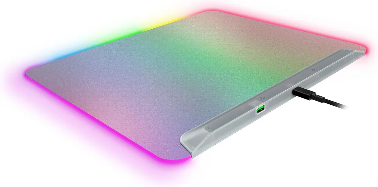 Ігрова поверхня Razer Firefly V2 Pro M (360×278 мм) RGB, Phantom White Edition — фото 9