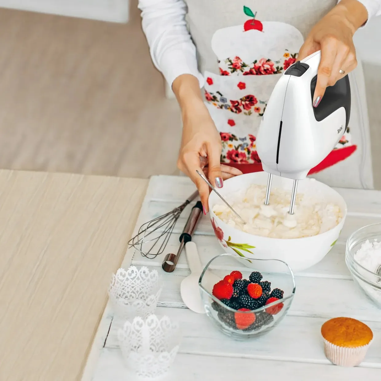 Ручной миксер Tefal Prep'Mix+ HT4601 белый — фото 8