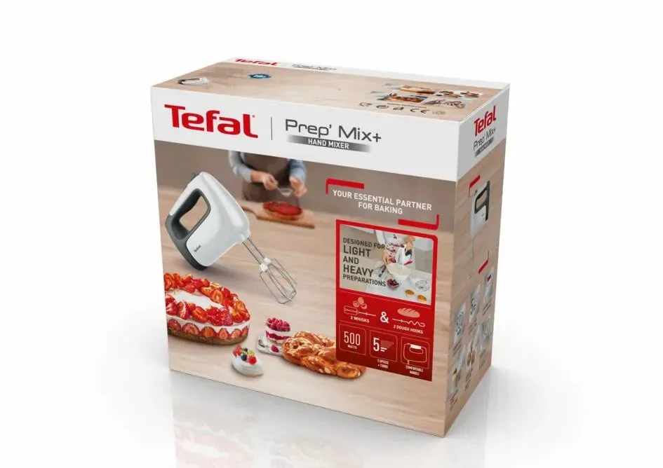 Ручной миксер Tefal Prep'Mix+ HT4601 белый — фото 10