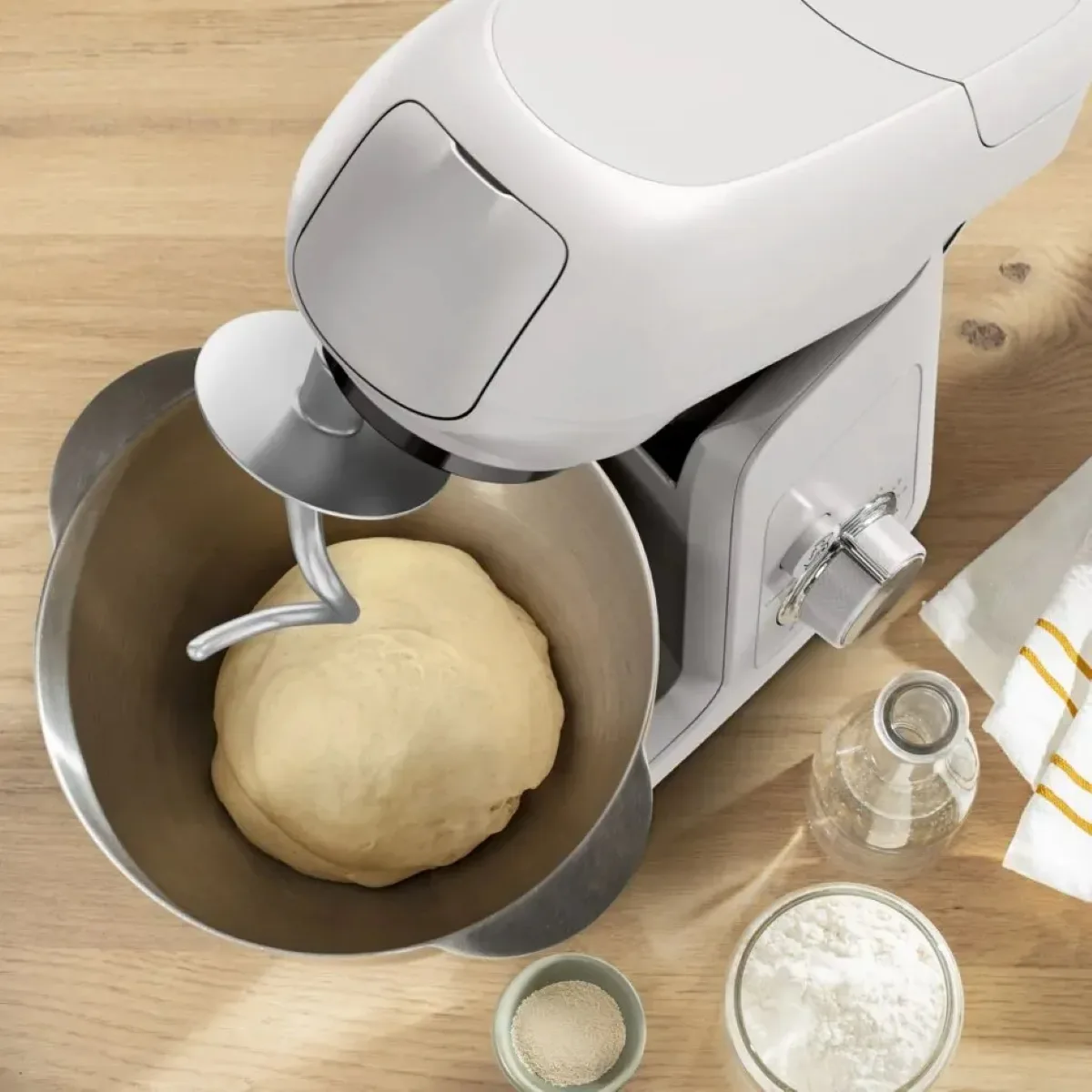 Планетарный миксер Tefal Bake Partner QB525B белый — фото 6