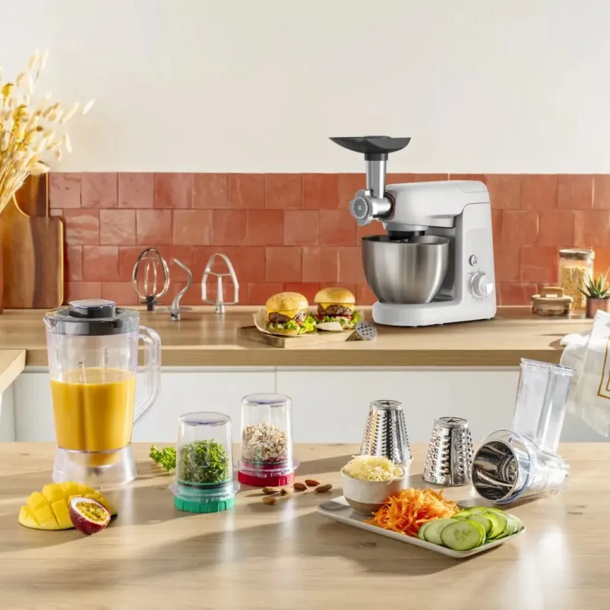 Планетарный миксер Tefal Bake Partner QB525B белый — фото 9