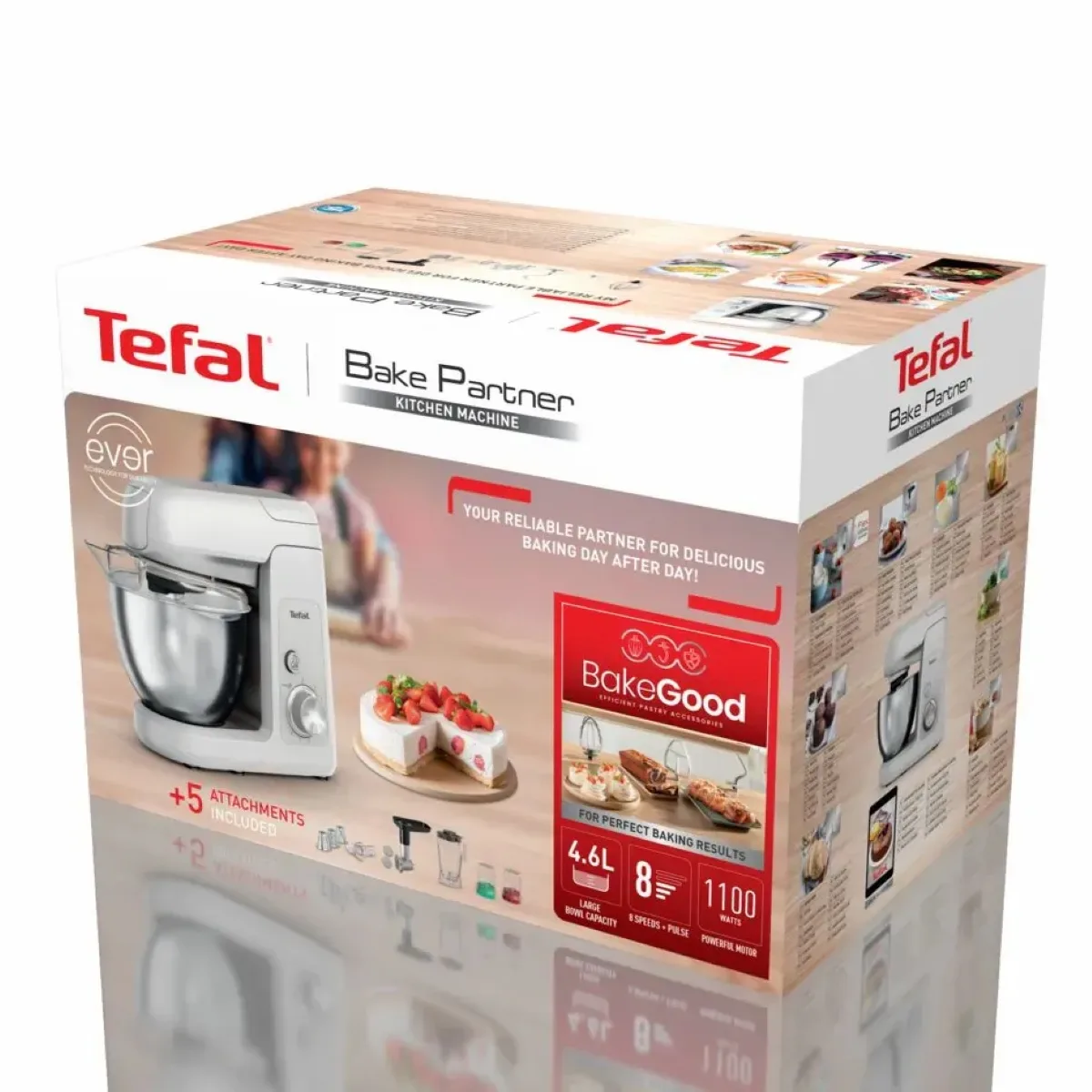 Планетарный миксер Tefal Bake Partner QB525B белый — фото 12