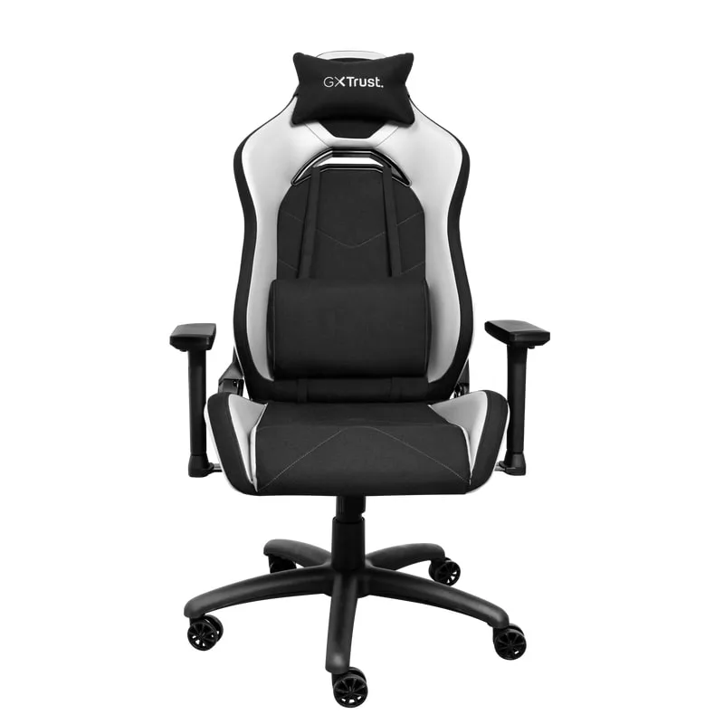 Игровое кресло Trust GXT 714W Ruya ECO черно-белое — фото 3
