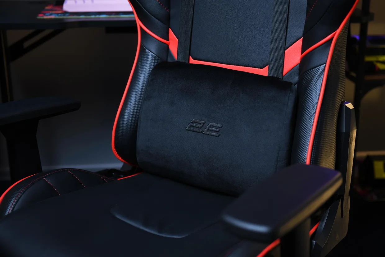 Игровое кресло 2E Gaming Hibagon II черно-красное — фото 5