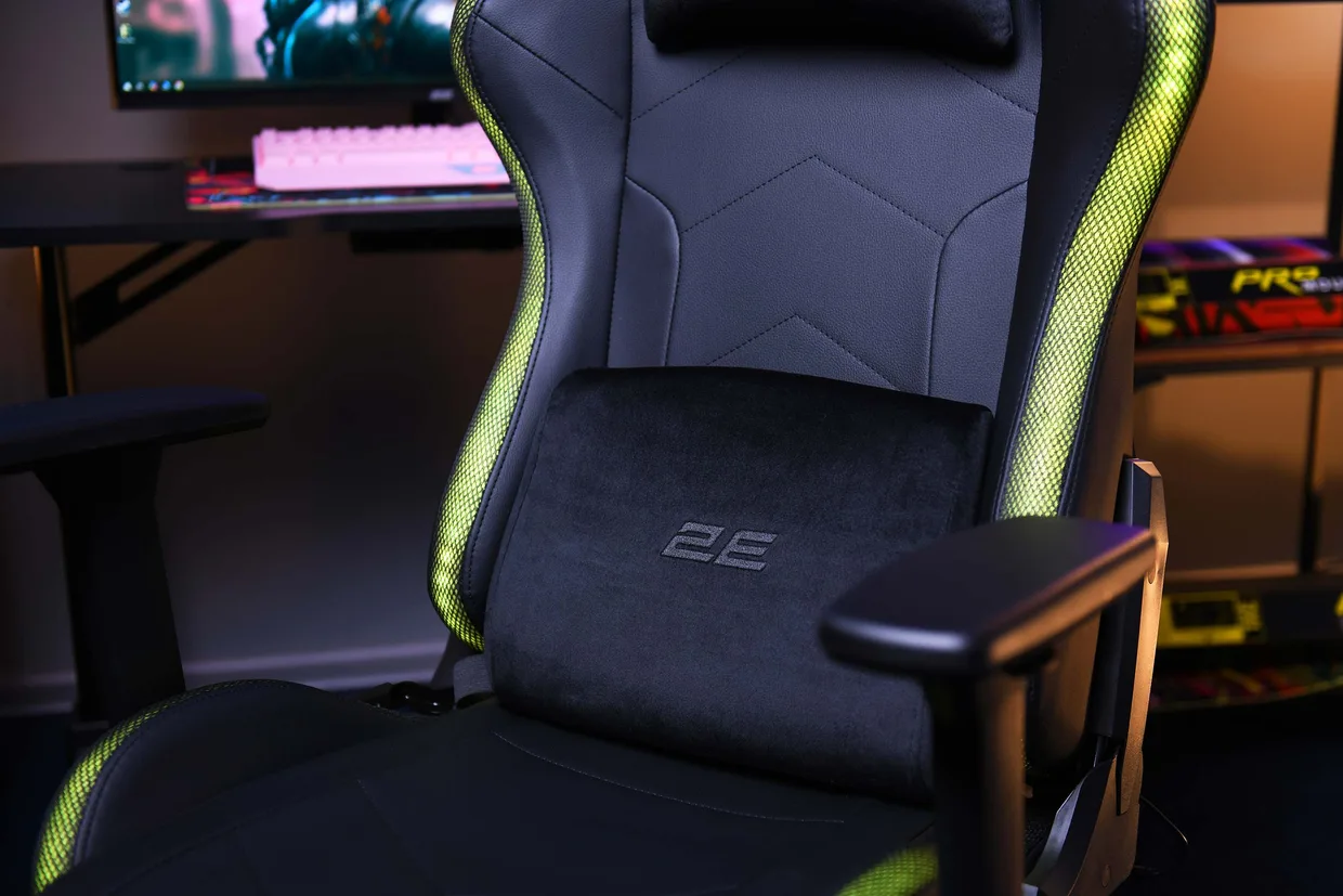 Игровое кресло 2E Gaming Ogama II RGB черное — фото 5