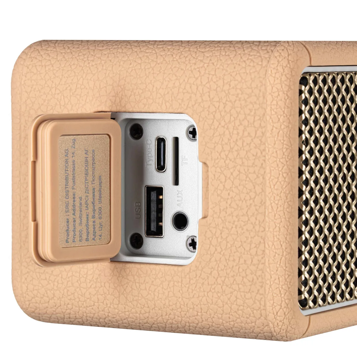 Портативная колонка 2E SoundLegend Mini коричневая — фото 9