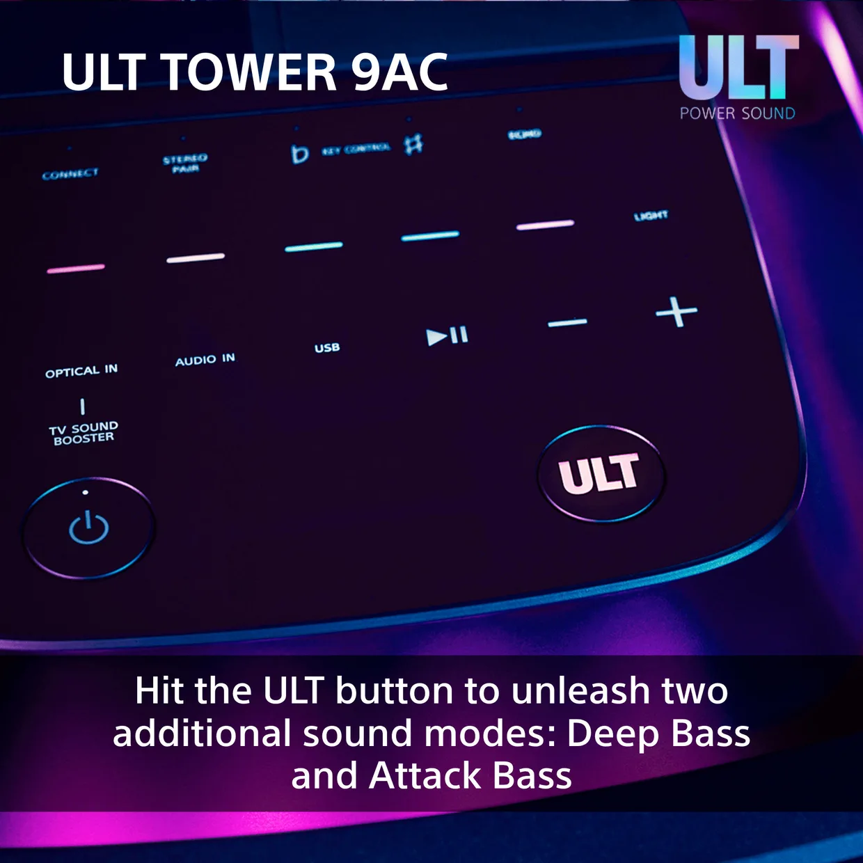 Party-колонка Sony ULT TOWER 9AC чорна — фото 14
