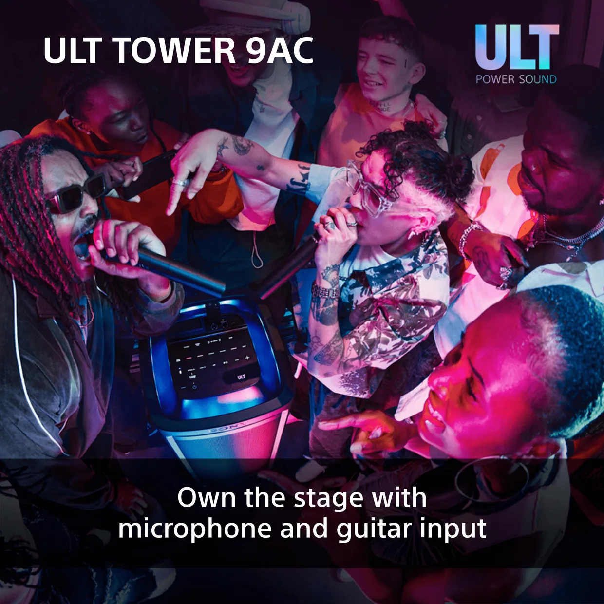 Party-колонка Sony ULT TOWER 9AC чорна — фото 17