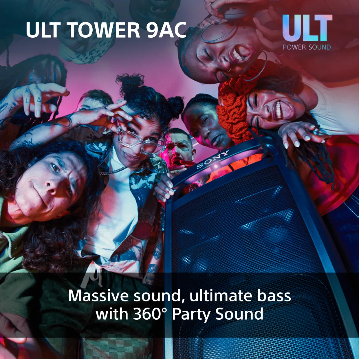 Party-колонка Sony ULT TOWER 9AC чорна — фото 20
