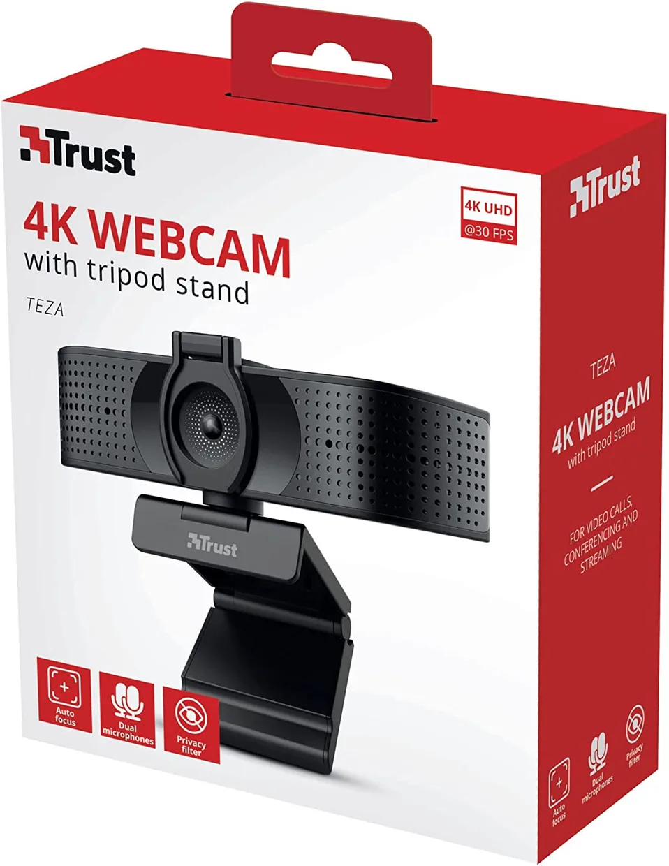 Веб-камера Trust Teza 4K Black (24280) — фото 10
