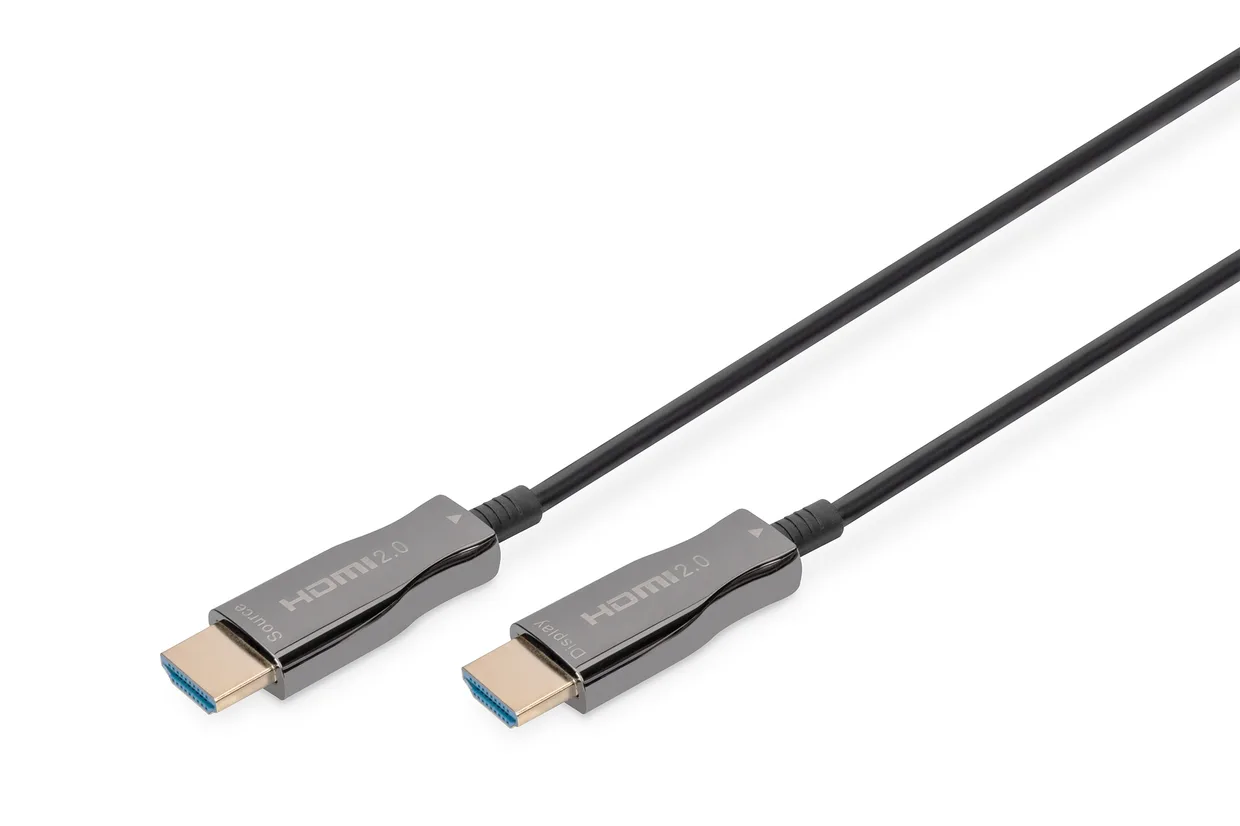 Кабель Digitus HDMI 2.0 4K AOC оптический 15 м черный (AK-330125-150-S)