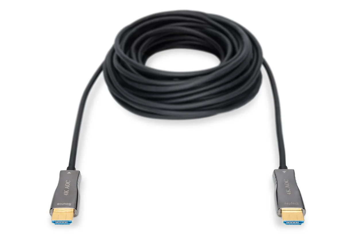Кабель Digitus HDMI 2.0 4K AOC оптический 15 м черный (AK-330125-150-S) — фото 3