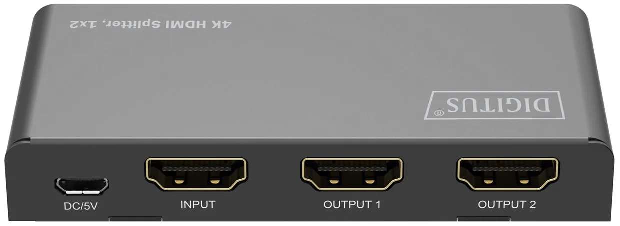 Відеосплітер Digitus HDMI 1×2 4K 60 Гц чорний (DS-55336) — фото 3
