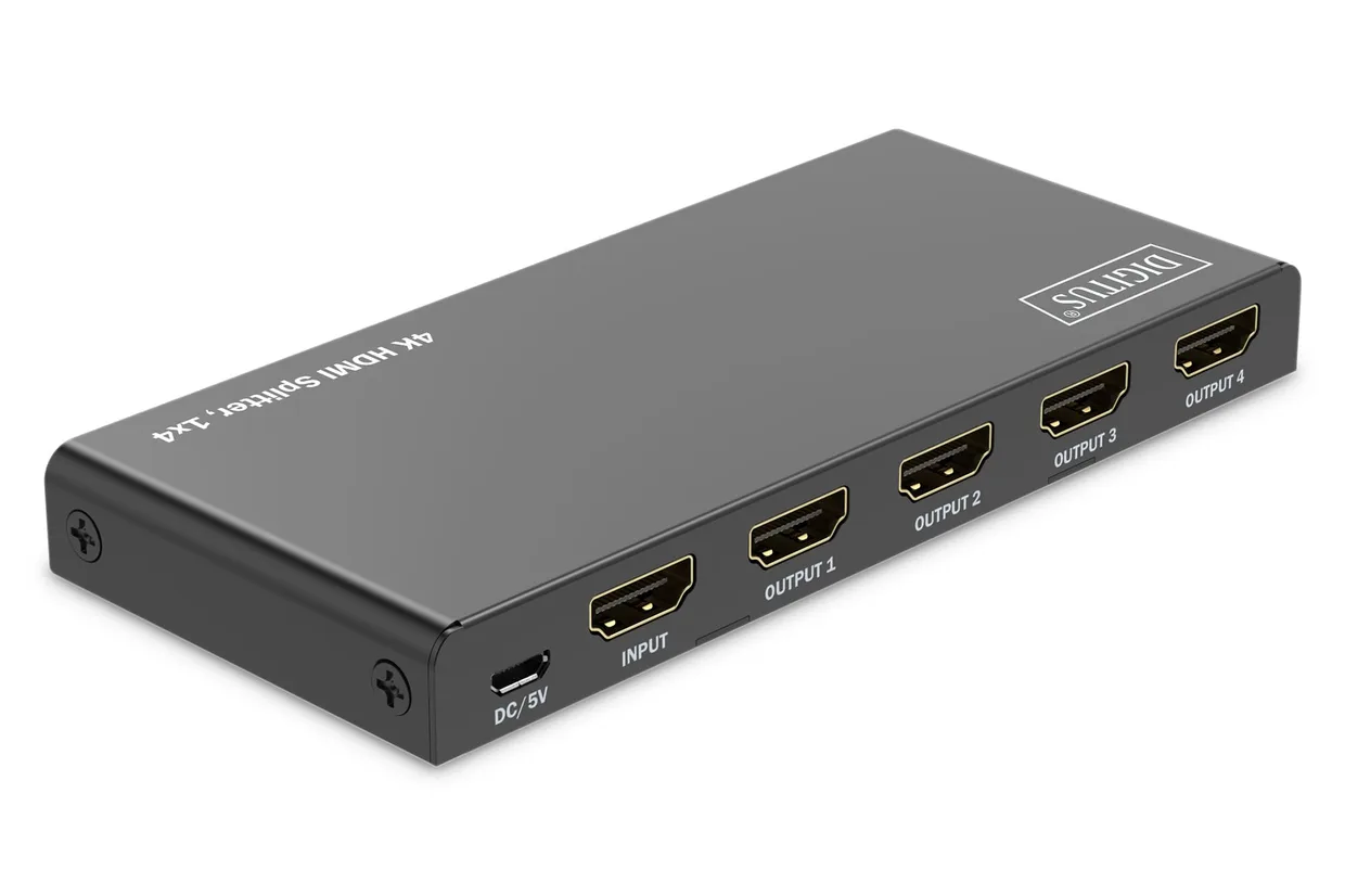 Видеосплиттер Digitus HDMI 1×4 4K 60 Гц черный (DS-55337) — фото 3