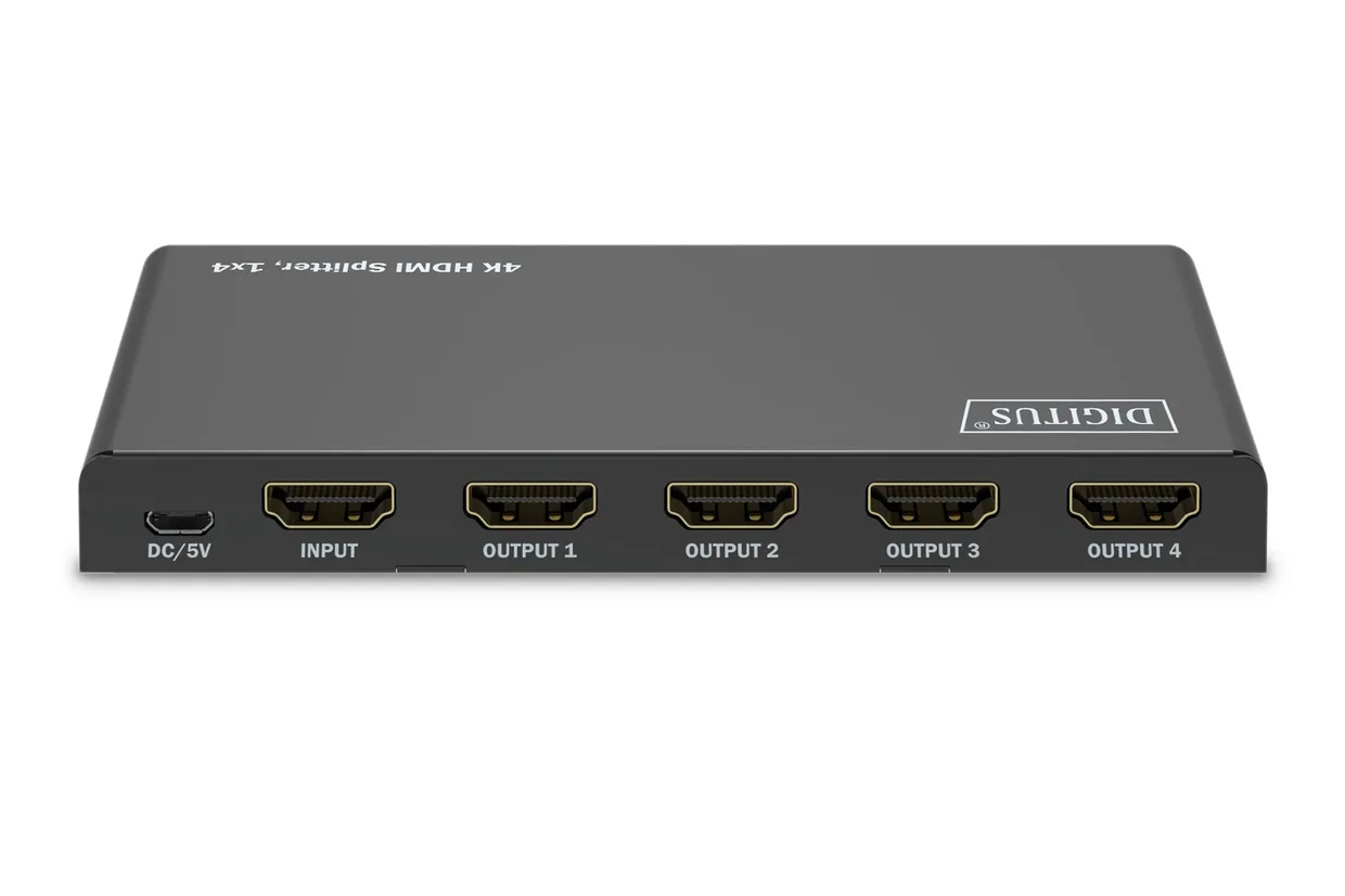 Видеосплиттер Digitus HDMI 1×4 4K 60 Гц черный (DS-55337) — фото 4