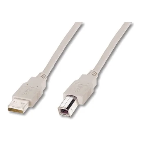 Кабель Digitus USB-A – USB-B 2.0 3 м бежевый (AK-300102-030-E)