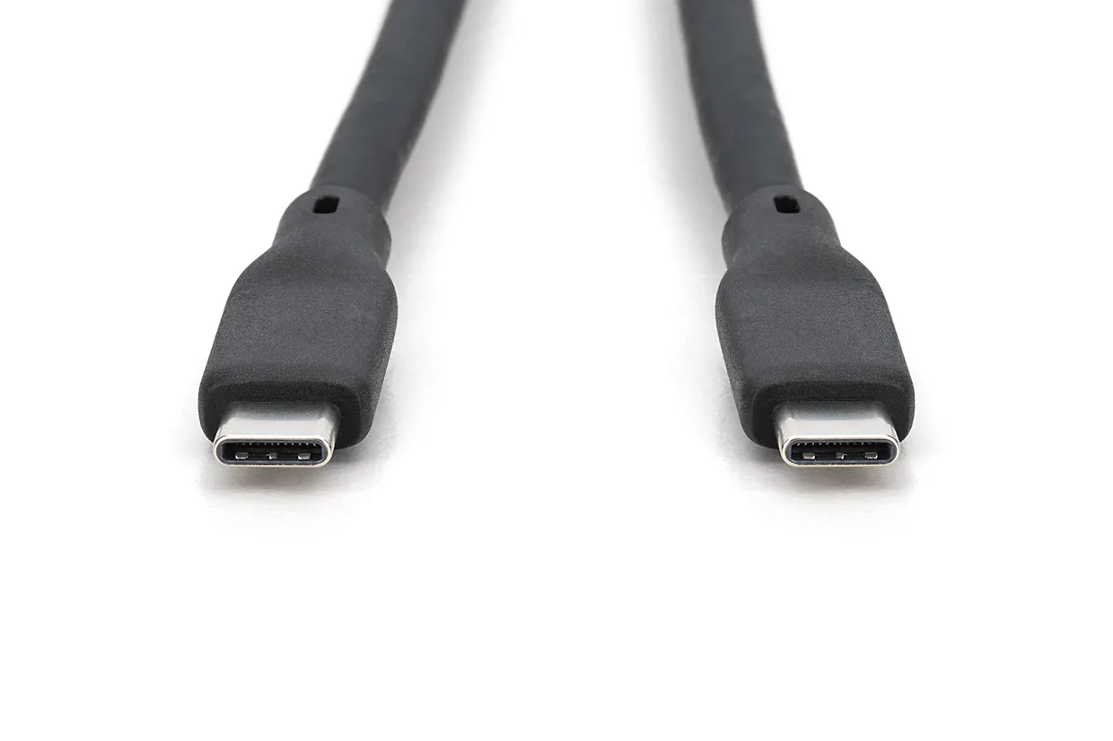 Кабель Digitus USB-C – USB-C USB4 20 Гбит/с 240 Вт 2 м черный (AK-300344-020-S) — фото 4