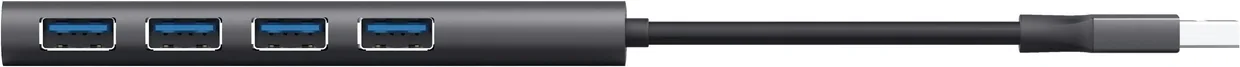 USB-хаб Trust Halyx 4×USB-A 3.2 Gen 1 сірий (24947) — фото 4