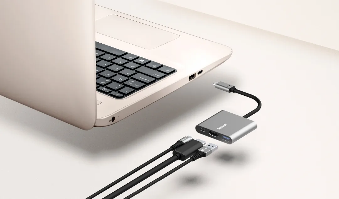 USB-C хаб Trust Dalyx 3-в-1 (USB-A, USB-C PD, HDMI) (23772) — фото 2