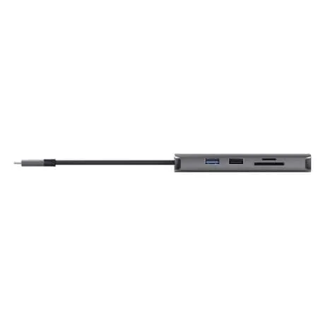 USB-C хаб Trust Dalyx 8-в-1 (HDMI, RJ-45, SD) серый (25672) — фото 7