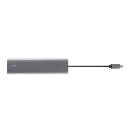USB-C хаб Trust Dalyx 7-в-1 (2×HDMI, DisplayPort) серый (25661) — фото 4