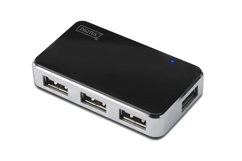 USB-хаб Digitus 4×USB-A 2.0 с блоком питания (DA-70220)