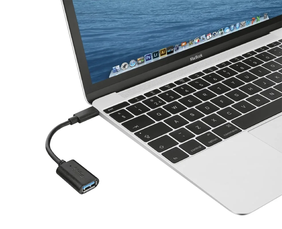 Адаптер Trust Calyx USB-C – USB-A чорний (20967) — фото 3