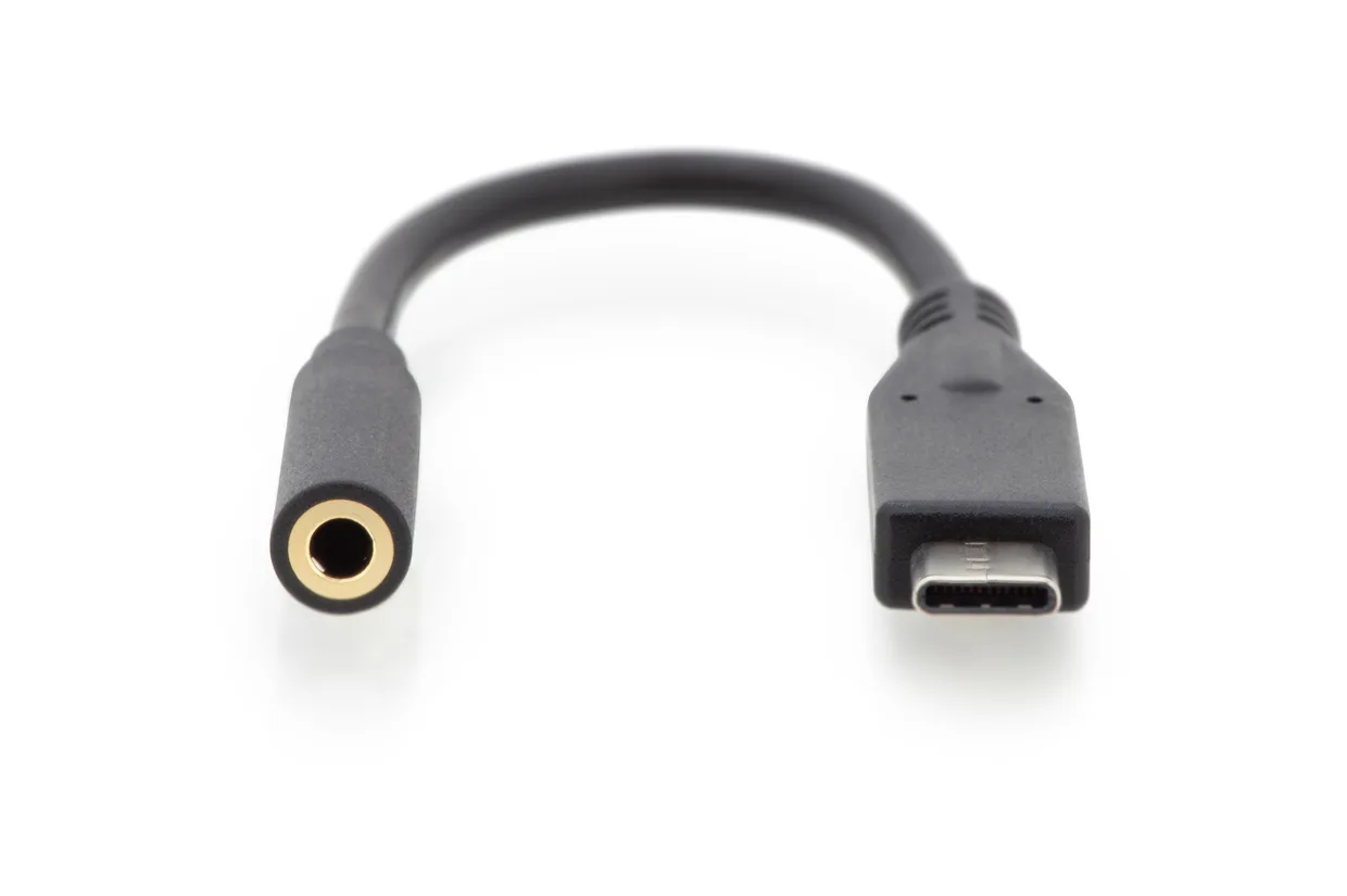 Адаптер Digitus USB-C – 3,5 мм з ЦАП чорний (AK-300321-002-S) — фото 4