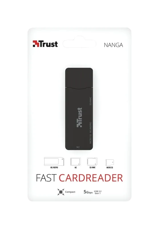 Кардридер Trust Nanga USB-A 3.2 черный (21935) — фото 8