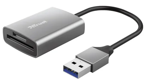 Кардридер Trust Dalyx USB-A 3.2 SD/microSD алюминиевый (24135)