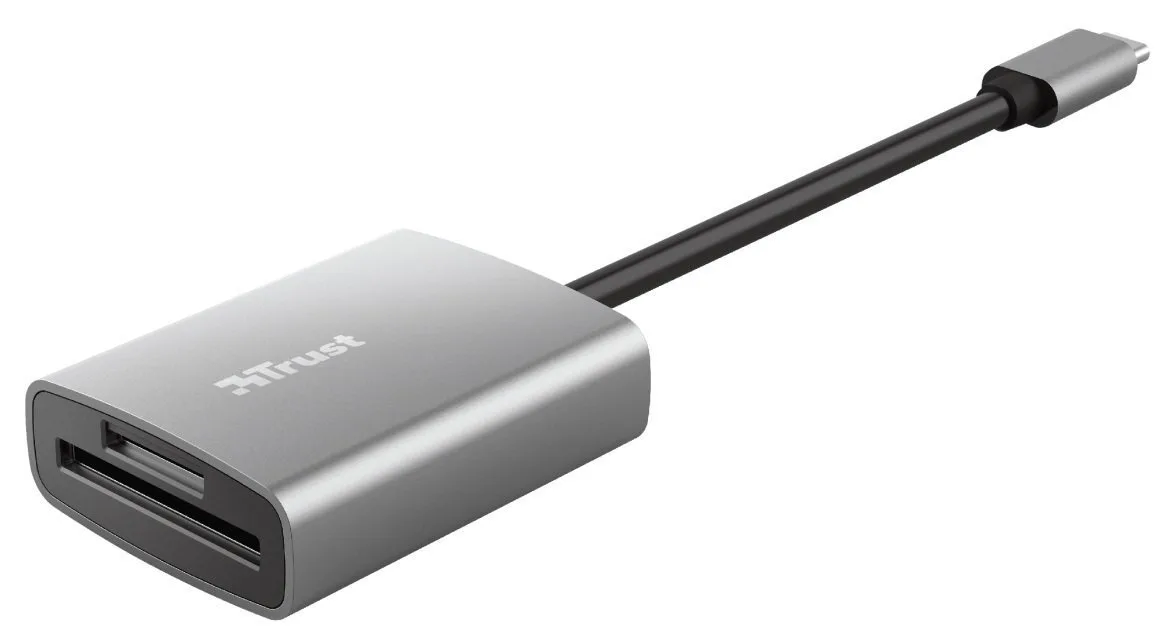 Кардридер Trust Dalyx USB-C 3.2 SD/microSD алюмінієвий (24136) — фото 2