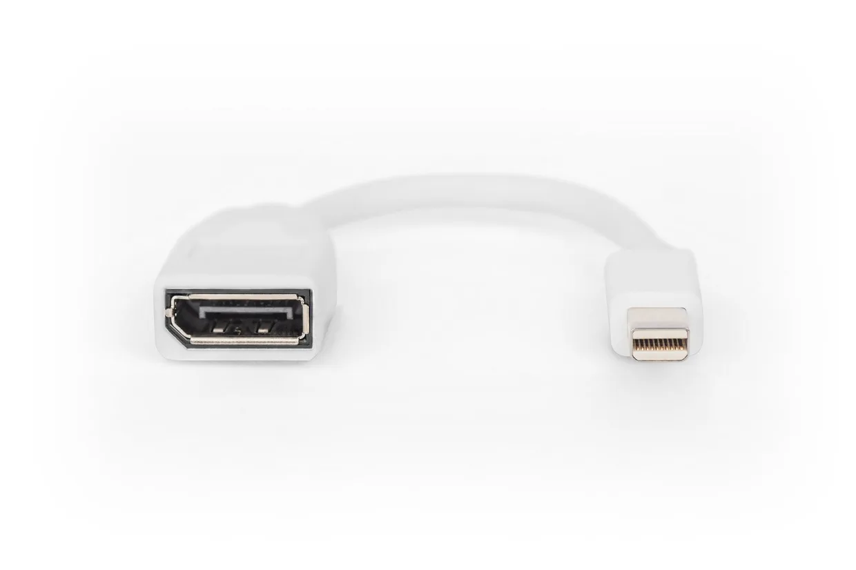 Адаптер Digitus Mini DisplayPort – DisplayPort 4K 0,15 м белый (DB-340405-001-W) — фото 4