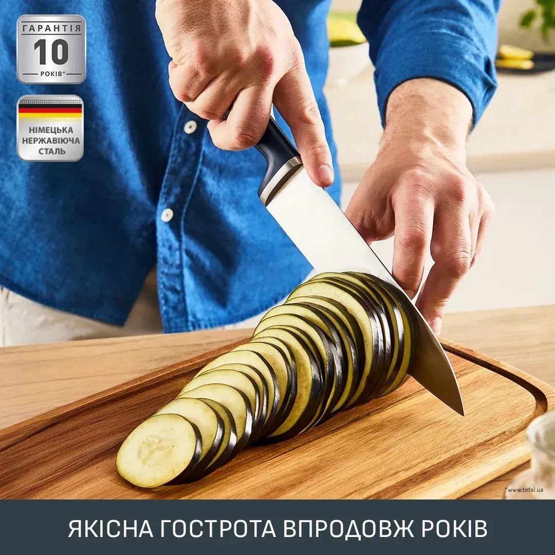 Нож шеф-повара Tefal EverSharp 16,5 см с точилом (K297S244) — фото 6