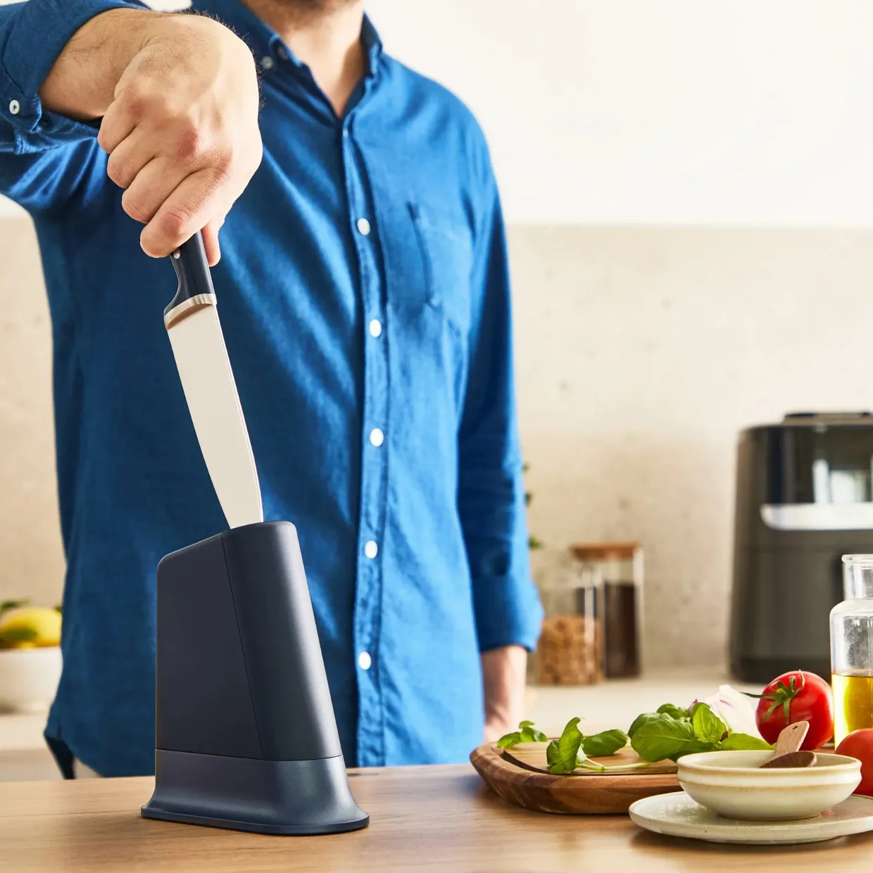 Нож шеф-повара Tefal EverSharp 16,5 см с точилом (K297S244) — фото 22