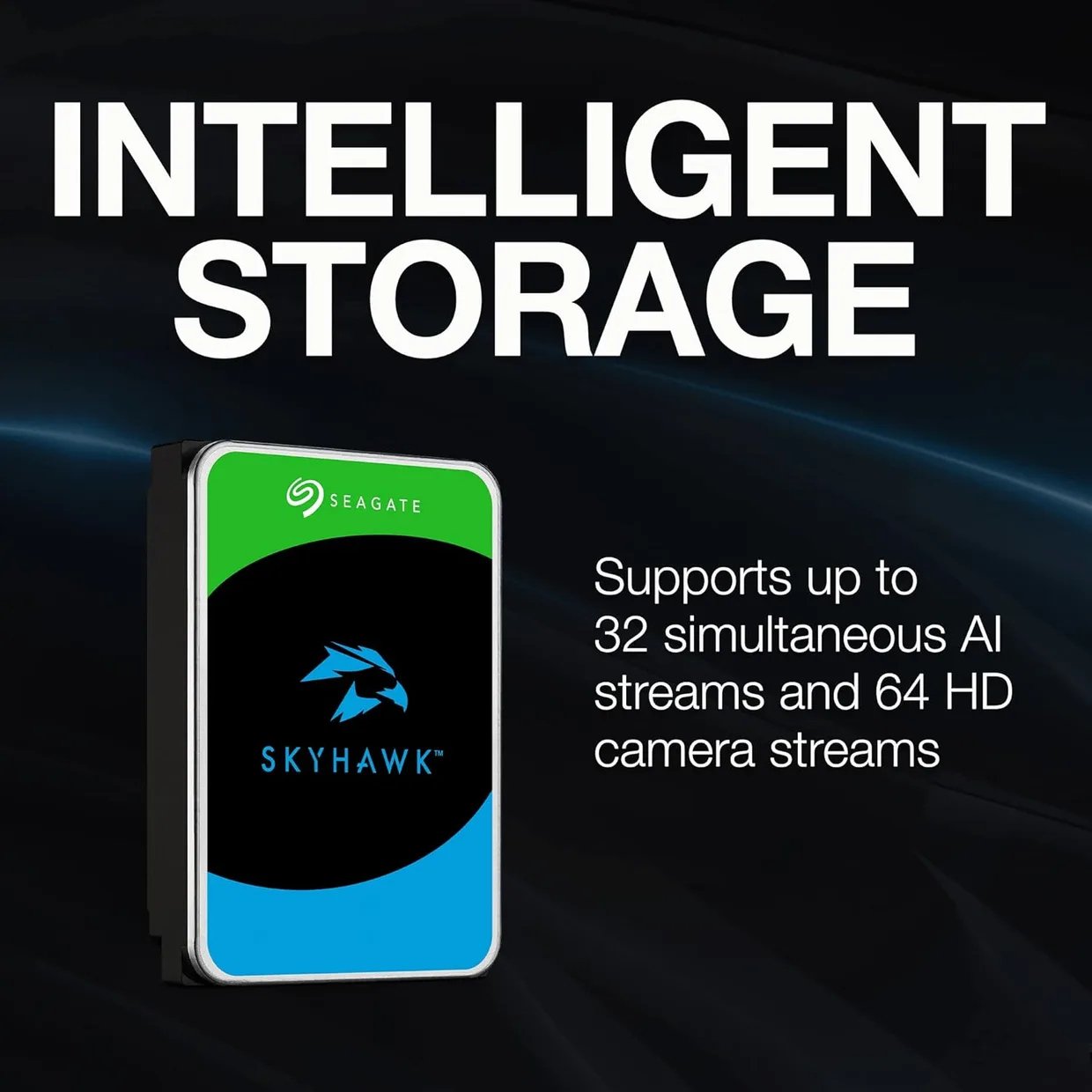 Жорсткий диск (HDD) 3.5" SATA 16TB Seagate SkyHawk AI 7200rpm/512MB (ST16000VE004) — фото 4