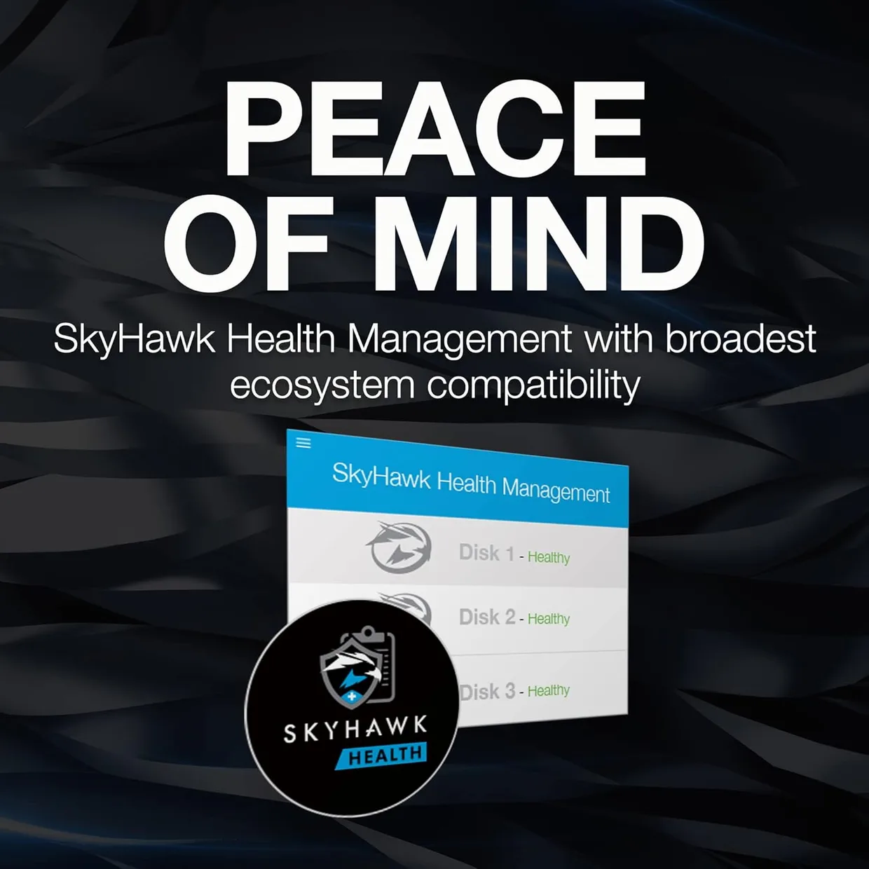 Жорсткий диск (HDD) 3.5" SATA 16TB Seagate SkyHawk AI 7200rpm/512MB (ST16000VE004) — фото 6
