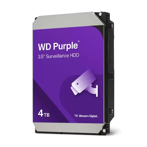 Жесткий диск (HDD) 3.5" SATA 4TB WD Purple Surveillance 5400rpm/128MB (WD44PURZ)