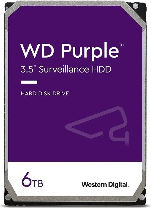 Жорсткий диск (HDD) 3.5" SATA 6TB WD Purple Surveillance 5400rpm/256MB (WD64PURZ)