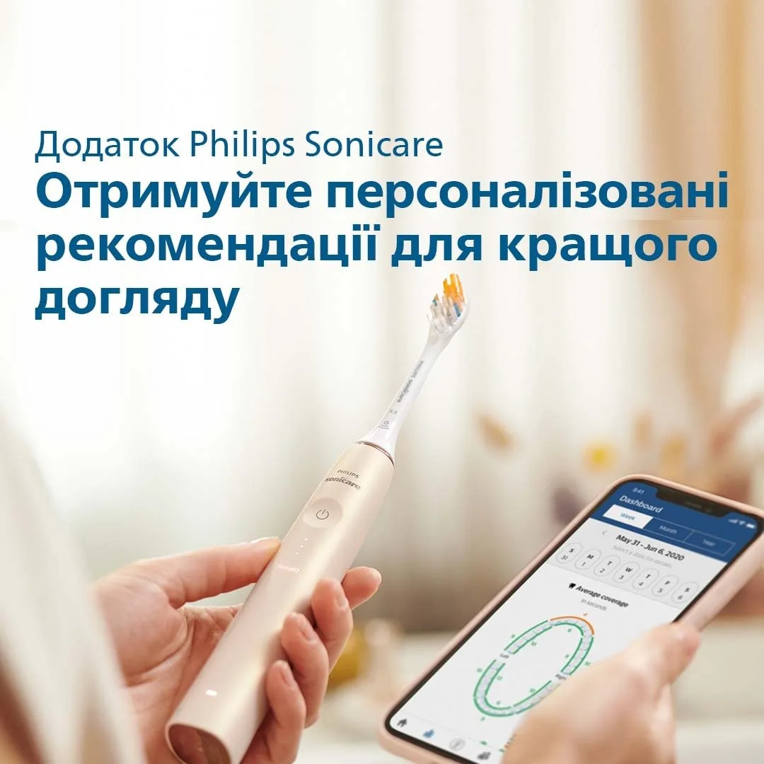 Електрична зубна щітка Philips Sonicare DiamondClean Prestige 9900 HX9992/11 — фото 10
