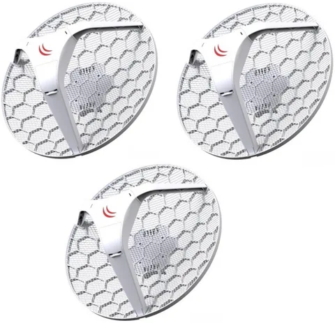 Точка доступа MikroTik LHG 5 (RBLHG-5nD), 3 шт.