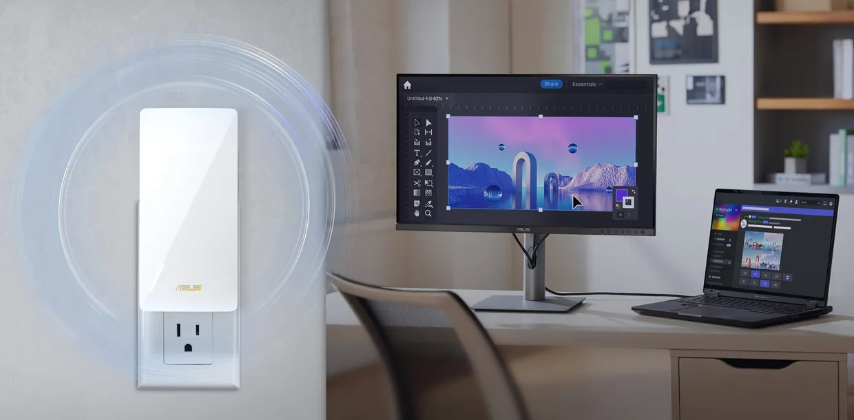 Підсилювач Wi-Fi (ретранслятор) ASUS RP-BE58 (90IG09J0-MO0C00) — фото 3