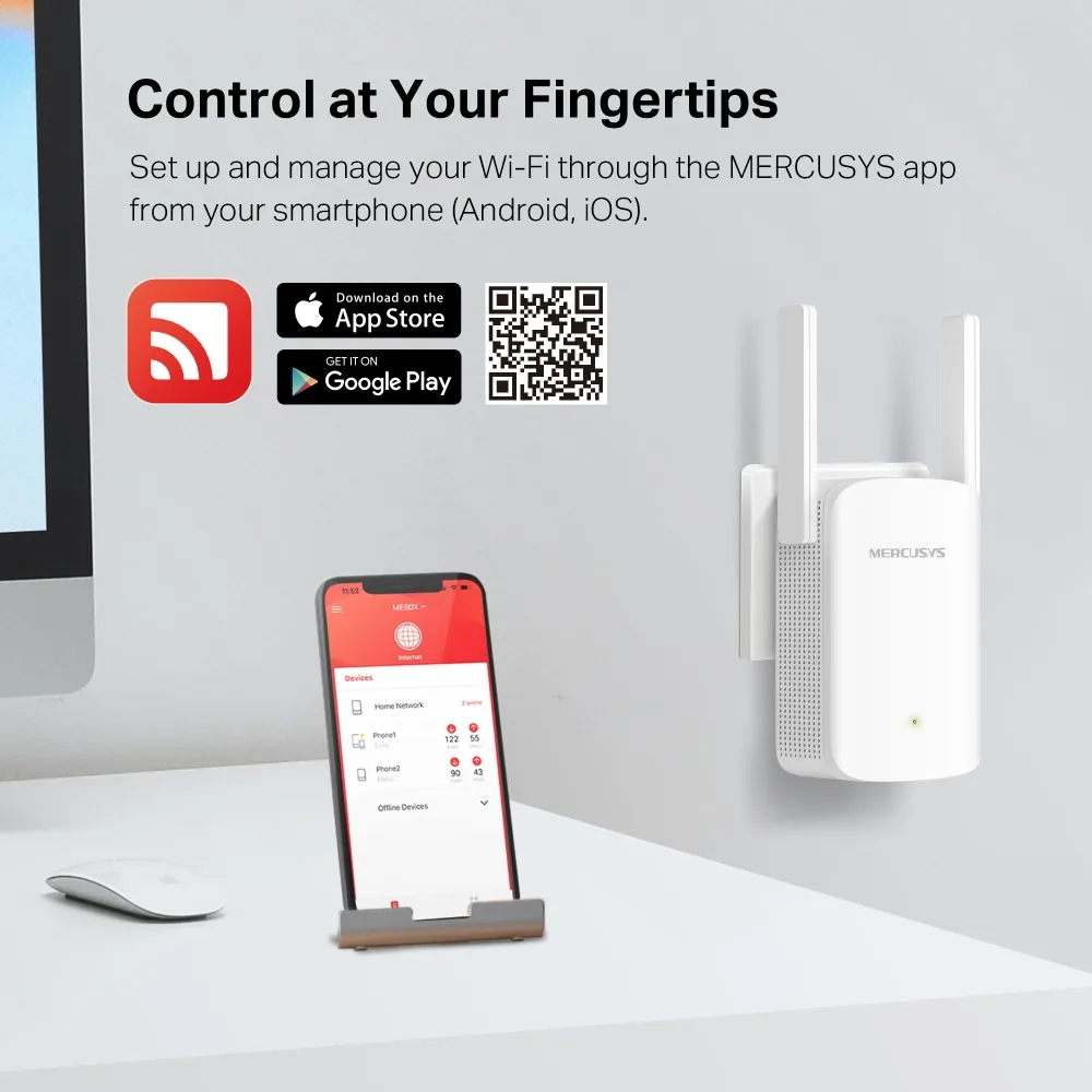 Підсилювач Wi-Fi (ретранслятор) Mercusys ME60X — фото 8