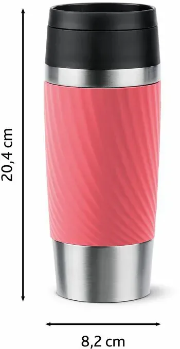 Термочашка Tefal Travel Mug Classic Twist 360ml (N2024410) Coral — фото 4
